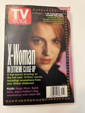 TV Guide Magazine June 20-26 Gillian Anderson X-Files Cover